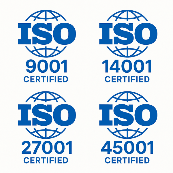 iso certifications ISO 9001 14001 27001 45001